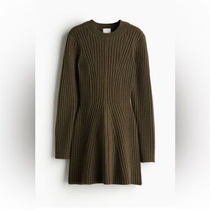 NWT H&M Olive Green Sweater dress size small